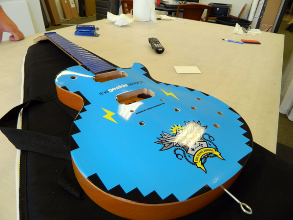 Custom wrapped Gibson guitars for the 2014 Geekie Awards. 12-Point SignWorks