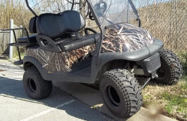 camo golf cart ATV wrap