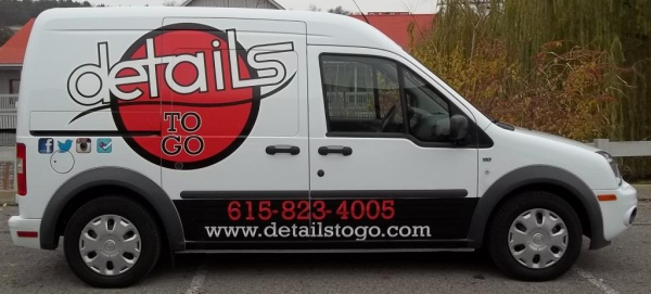 Ford Transit partial vehicle wrap graphics