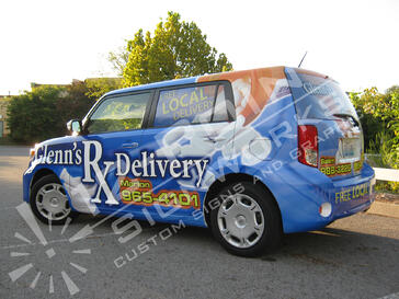 Glenn's Pharmacy Scion xB Car Wrap Rear