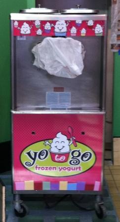 custom yogurt machine decals