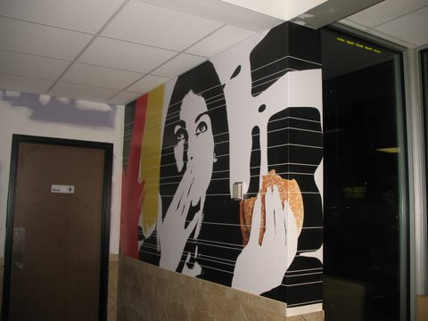 restaurant mural