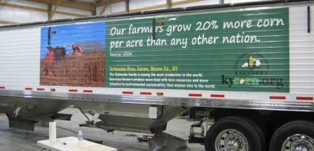 Kentucky Corn Growers Association, Trailer Wraps, 12 point signworks, Trailer Graphics, Trailer Wrap, Vehicle Wraps, Vehicle Graphics Installers, custom wrap