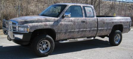 Mossy Oak Brush camo truck wrap