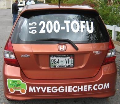 partial wrap graphics on Honda Fit