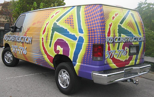 Full color van wrap design