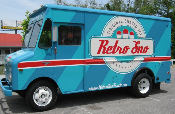 retro food truck vinyl wrap graphics