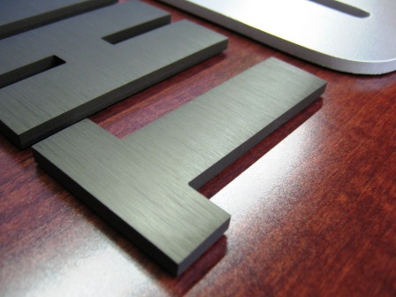 Anodized Aluminum Letters, dimensional logo sign, logo sign, 12 point signworks