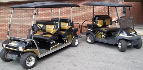 Vanderbilt University Football golf cart graphics