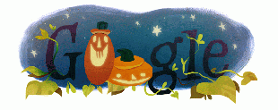 Google's latest Halloween doodle for October 31, 2014. 12-Point SignWorks