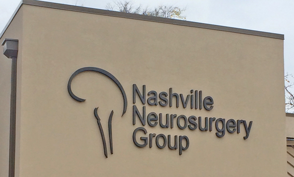 Exterior dimensional logo sign for Nashville Neurosurgery Group. 12-Point SignWorks