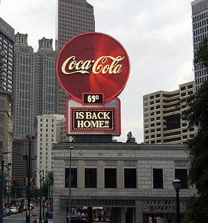 Atlanta's Iconic Signage: Vintage Coca-Cola sign. 12-Point SignWorks