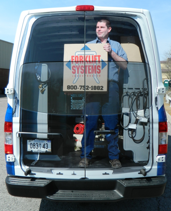 Cargo van wrap design with vinyl window graphics