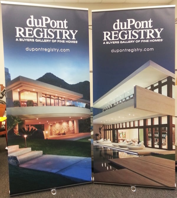 The two retractable banners we fabricated for duPont REGISTRY for the R4 2015 convention in Las Vegas. 12-Point SignWorks