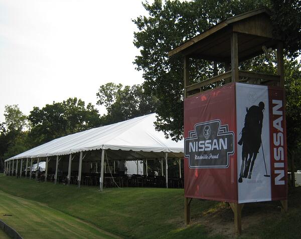 Mesh tension fabric banner by 12-Point SignWorks