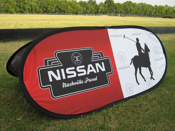 Pop up banner for Nissan by 12-Point SignWorks