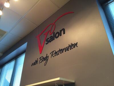 Acrylic letters for VSalon