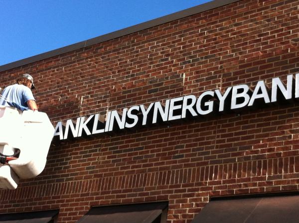 Channel letters for Franklin Synergy Bank by 12-Point SignWorks