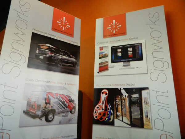 Retractable banners by 12-Point SignWorks