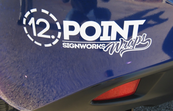 12-Point SignWorks' car wraps logo