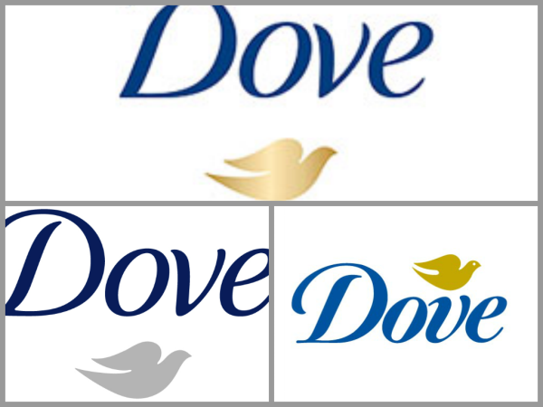 Various logos for Dove