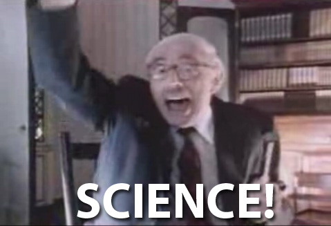 Dr. Magnus Pyke in the "She Blinded Me With Science" music video