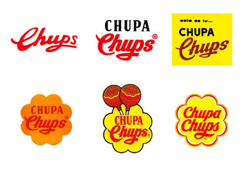 The evolution of the Chupa Chups logo