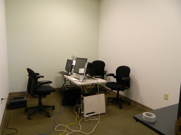 Temporary office space for 12-Point SignWorks during remodel