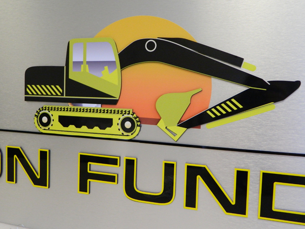 Flat panel ACP sign for Iron Funding. 12-Point SignWorks