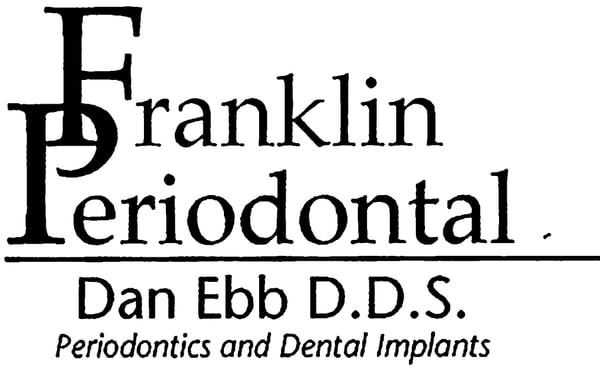 A copy of the business card for Dr. Ebb at Franklin Periodontal. 12-Point SignWorks