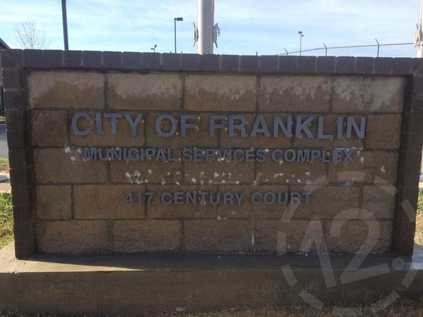 City of Franklin Sanitation & Environmental Services Department Signage. 12-Point SignWorks - Franklin TN