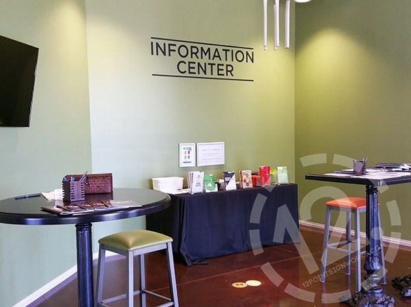 The Information Center at the new building on the HCC campus. 12-Point SignWorks - Franklin, TN