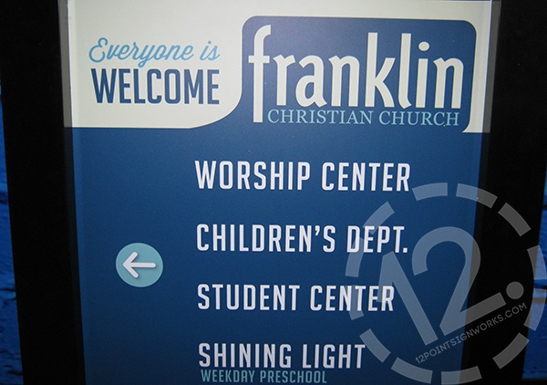 Post and panel wayfinding signage. 12-Point SignWorks - Franklin, TN