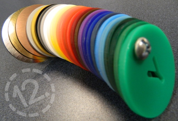 A grouping of our standard acrylic colors at 12-Point SignWorks in Franklin, TN.