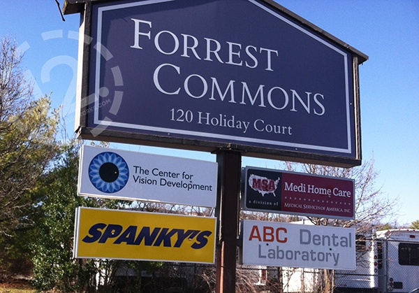 Updated panel graphics for The Center for Vision Development in Franklin, TN. 12-Point SignWorks